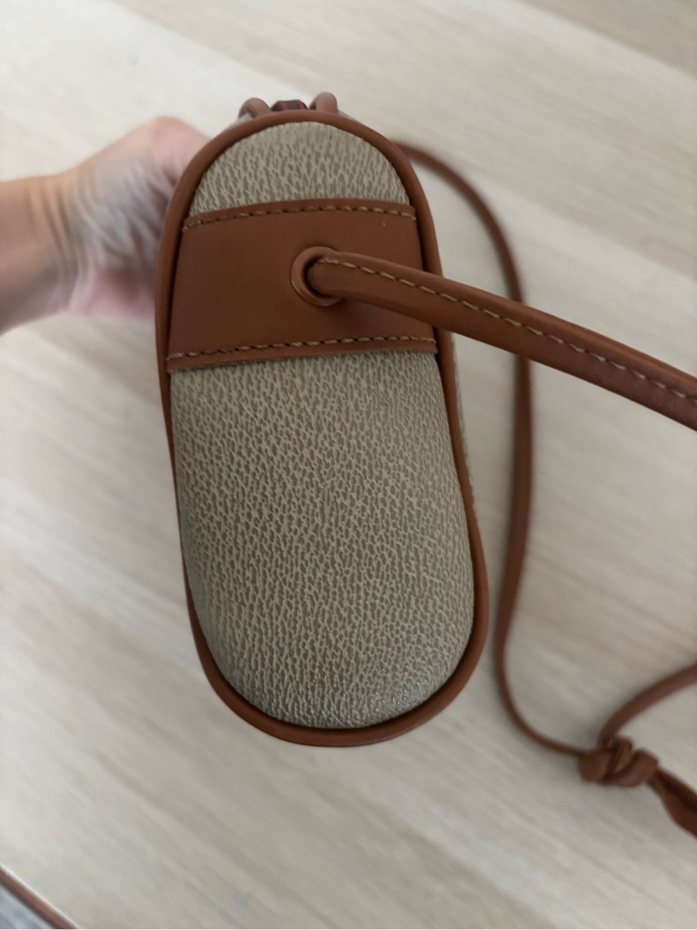VINTAGE 1990’s ESPIRIT Tan Brown Crossbody Purse - Picture 9 of 10